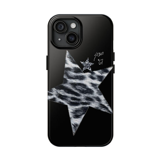 B & W Cheetah Baby Aesthetic Phone Case
