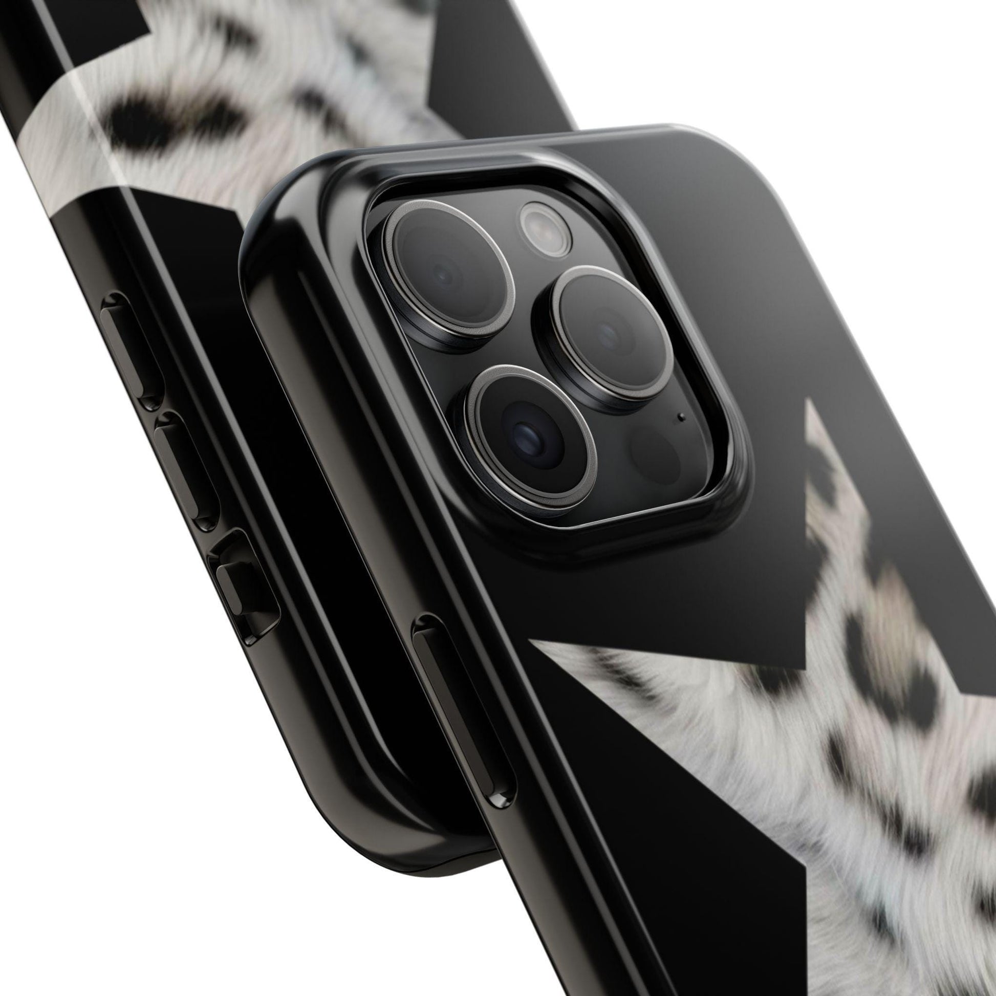 DARK MODE: Snow Leopard Star Girl Luxury Aesthetic Phone Case