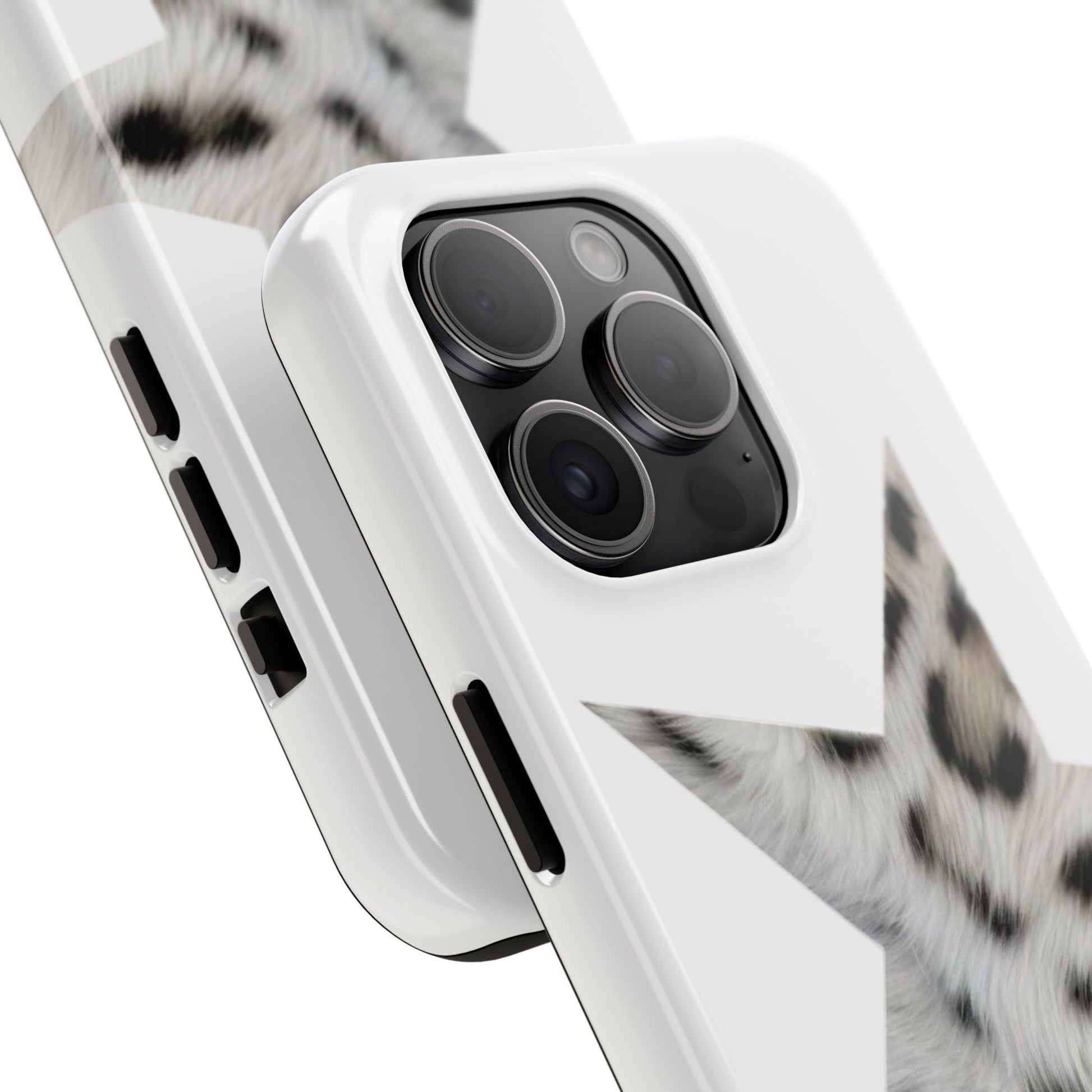LIGHT MODE: Snow Leopard Star Girl Luxury Aesthetic Phone Case