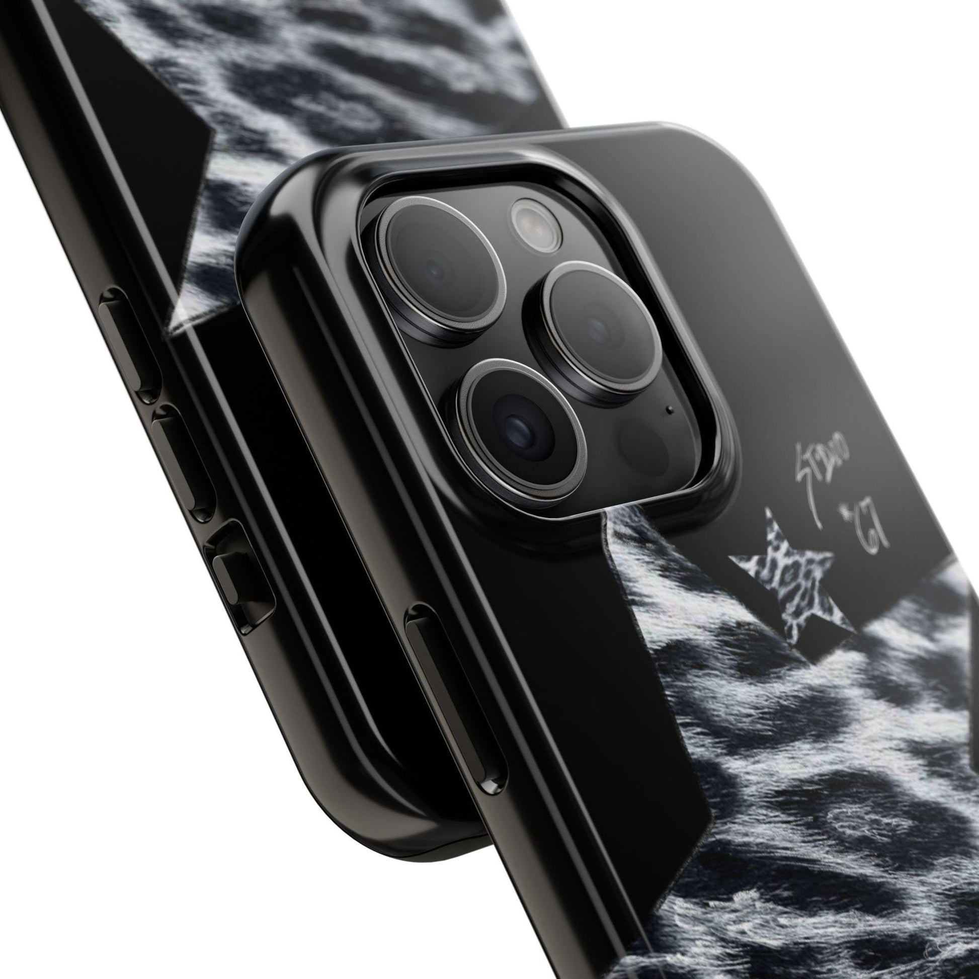 B & W Cheetah Baby Aesthetic Phone Case