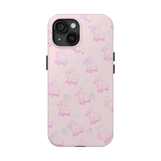 Rolling Rabbit Whimsical Girly Valentine Phone Case