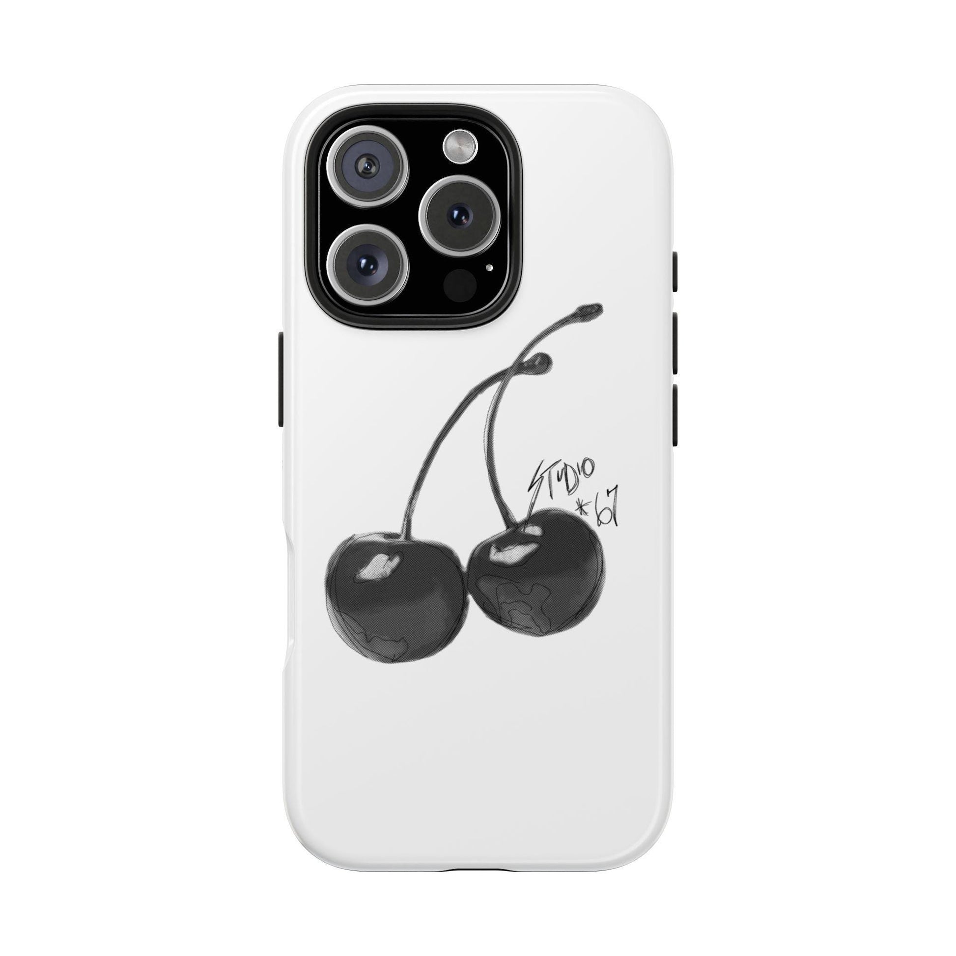 Cherry Print Luxury Aesthetic Phone Case